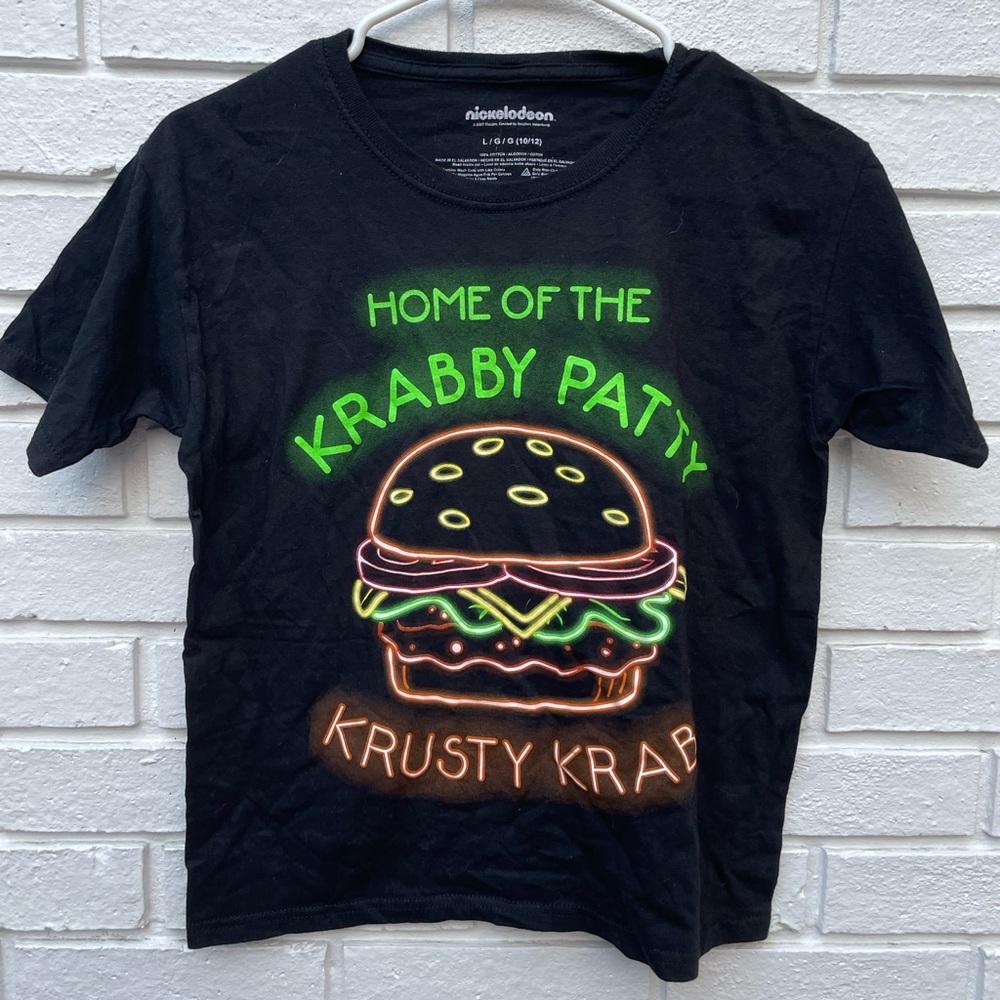 Nickelodeon krabby patty shirt